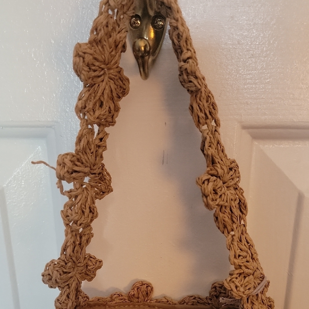 A New Day Brown Crochet Hand Bag, NWT - Picture 6 of 11